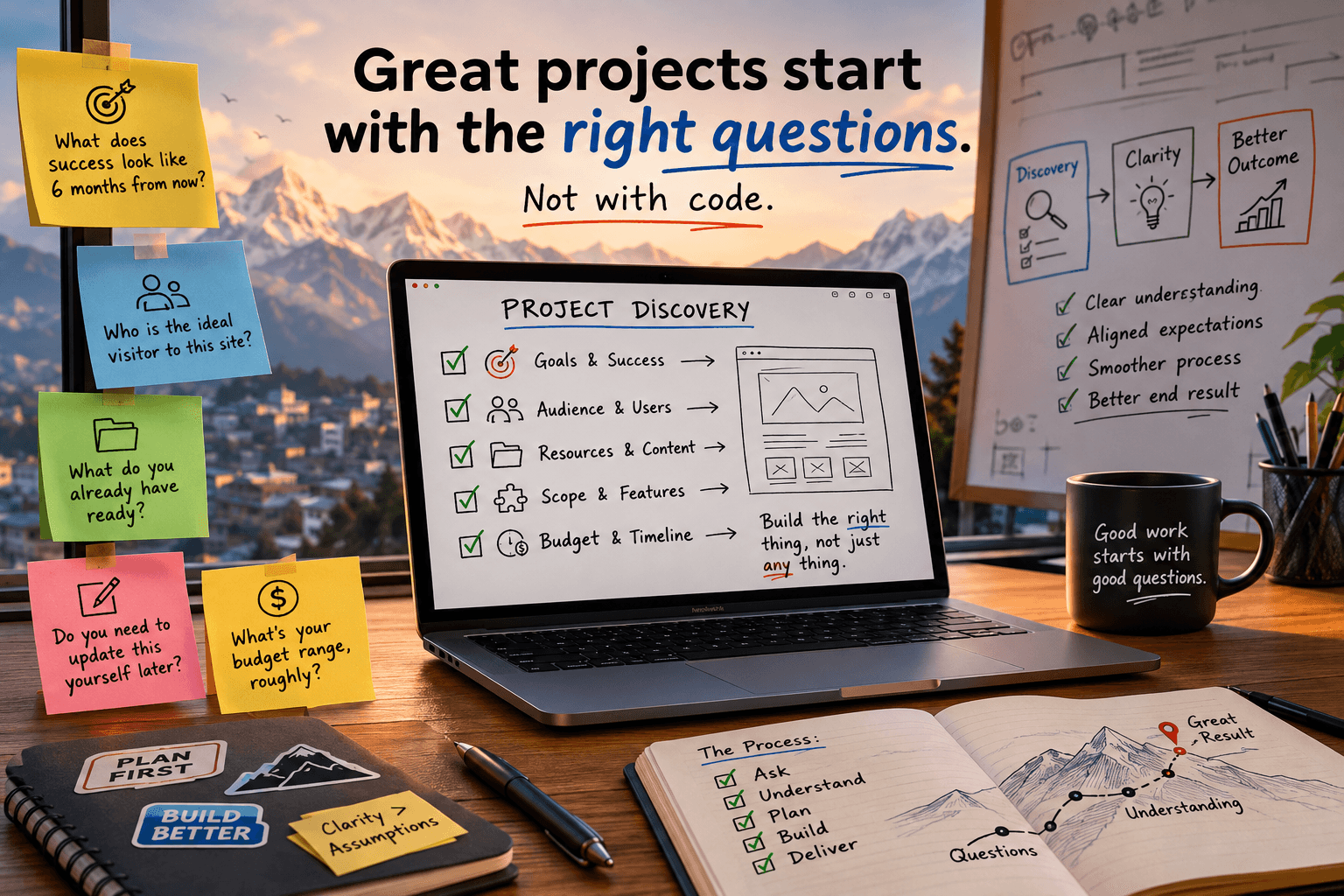 What I Actually Ask Before Starting Any Project (And Why Each Question Matters)
