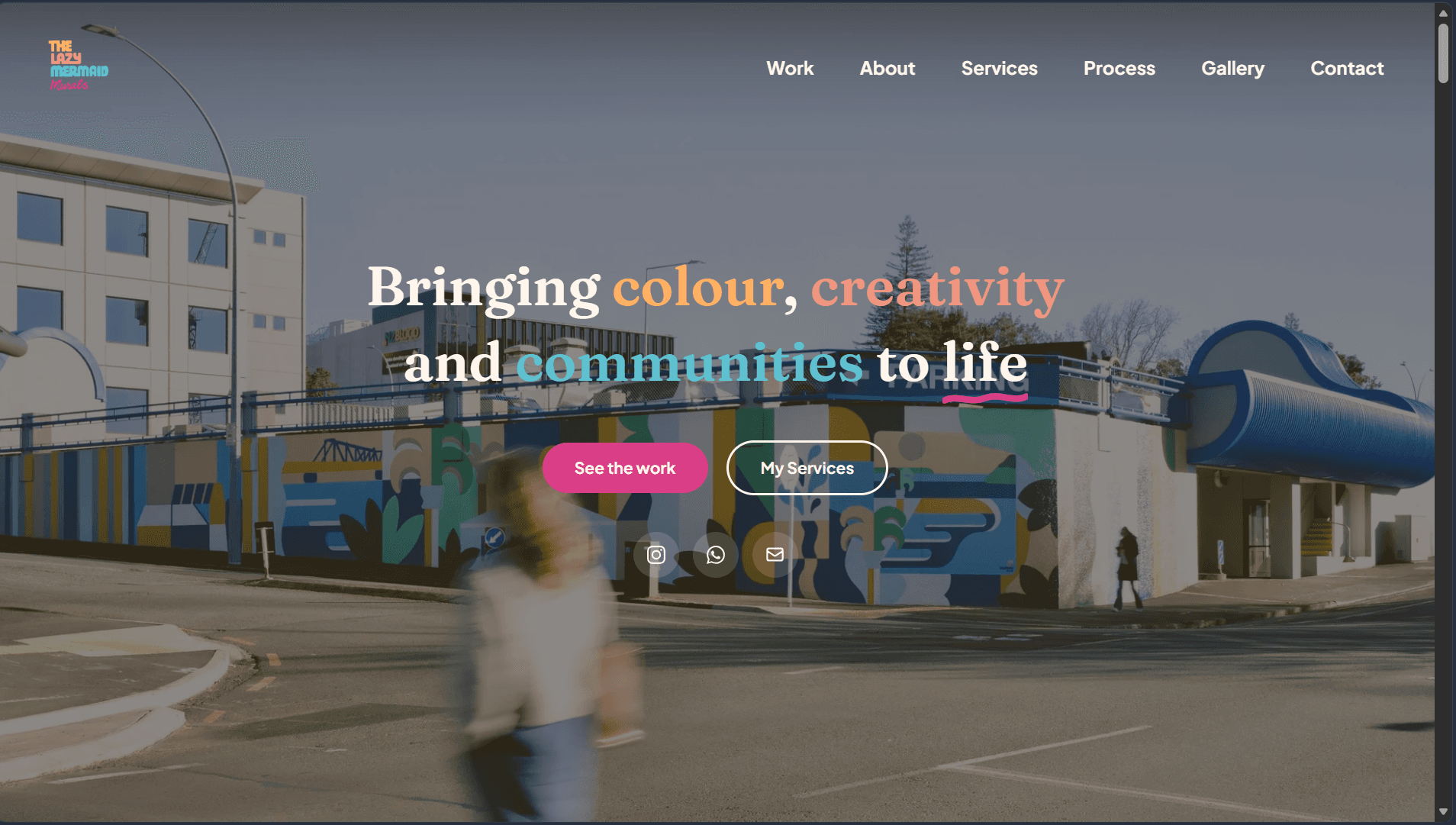 Built in a Week: The Lazy Mermaid Murals, and What a Portfolio Site for an Artist Actually Needs